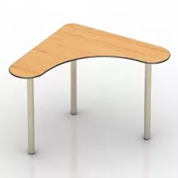 Corner Office Table Chip 3d model