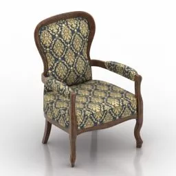 Armchair Classic Design 3d model