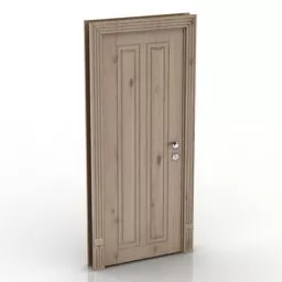 Home Wood Door 3d model