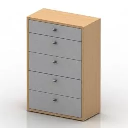 Locker Koru Four Drawers 3d model