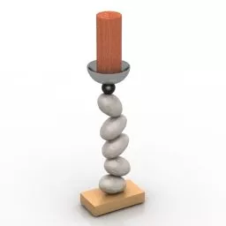 Candlestick Decoration Legs 3d model