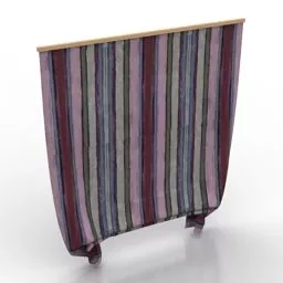 Curtain Roman Pattern 3d model