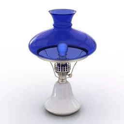 Vintage Oil Lamp V1 3d model