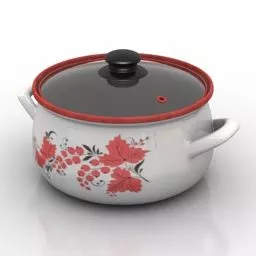 Stainless Steel Cooking Pan 3d model