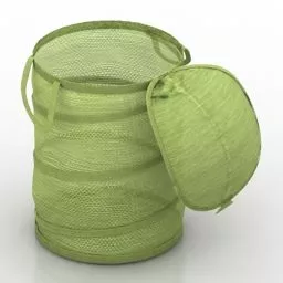 Basket Trash Bin 3d model