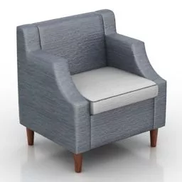 Single Armchair Menson Design 3d model
