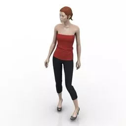 Sport Fashion Women Mannequin 3d model