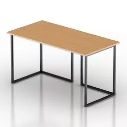 Wooden Table Bord Decor 3d model