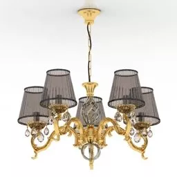 Luster Lampex Three Bulbs 3d model