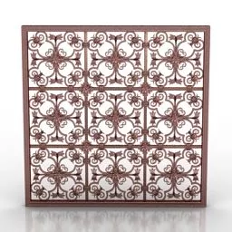 Screen Grid Forged Pattern 3d model