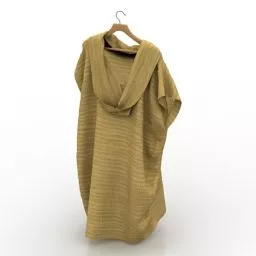 Girl Dress Yellow 3d model