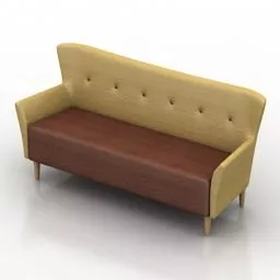 Wide Sofa Atlas 3d model