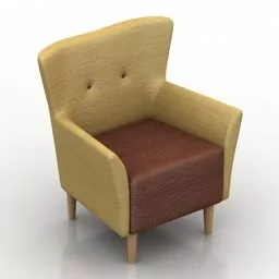 Armchair Atlas Highback Style 3d model