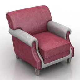 Single Armchair Vivaldi Decor 3d model