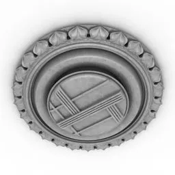 Diffuse Ventilation Round Covered 3d model
