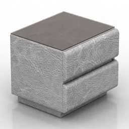 Bedside Table Simple Decor 3d model