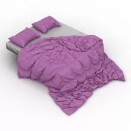 Bed Clothes Covered 3d model