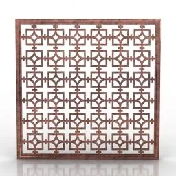Square Screen Grid Pattern 3d model
