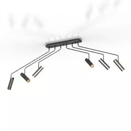 Luster Ceiling Arms Spotlights 3d model