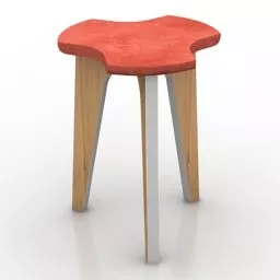 Stylized Wood Chair 3d model