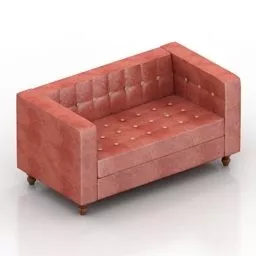 2 Seats Sofa Akkord 3d model