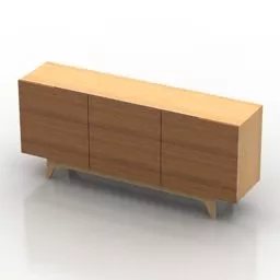 Single Locker Simply Style 3d model