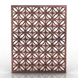 Brass Fence Wrought Iron 3d model