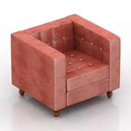Single Armchair Akkord 3d model