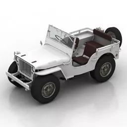 Vintage Car Willys Mb Jeep 1915 3d model