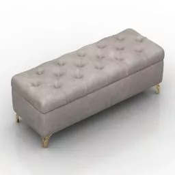 Small Table Bench Outdoor Furniture 3d model