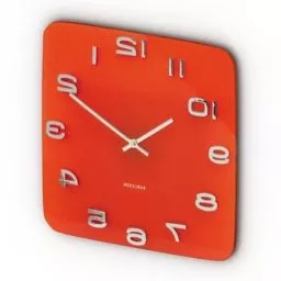 White Alarm Clock 3d model