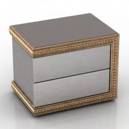 Nightstand Bed 3d model