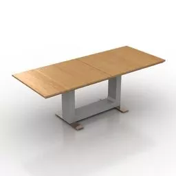 Rectangle Wood Table Bliss 3d model