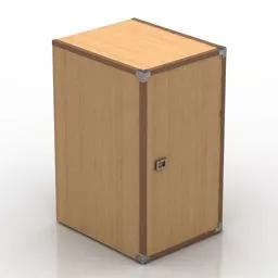 Wooden Locker Komoda 3d model
