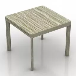 Square Line Table 3d model