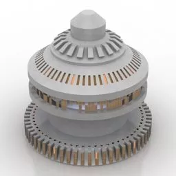 Space Settlement Engine Structure 3d model