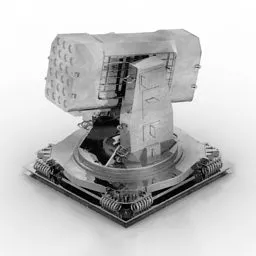 Missile Rolling Weapon System 3d model