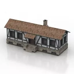 Construction Beam Truss Cross 3d model