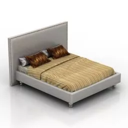 Mdf Bed Furniture 3d model