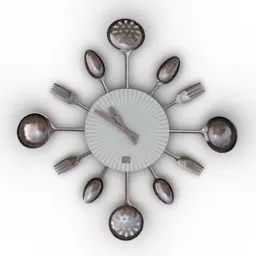 Kitchen Clock Decoration 3d model