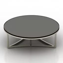 Round Table Iron Frame 3d model