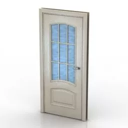 Door Glass Mdf Design 3d model