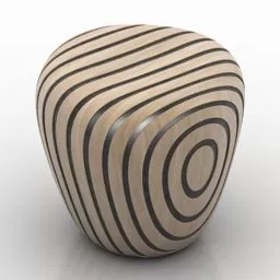 Seat Art Chair Slice Shapes 3d model