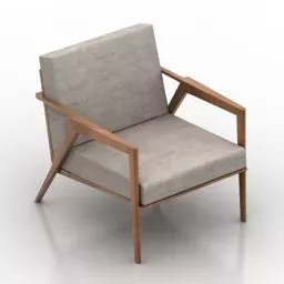 Fabric Armchair Hunt Design 3d model