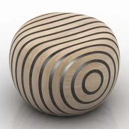 Wooden Slice Seat 3d model