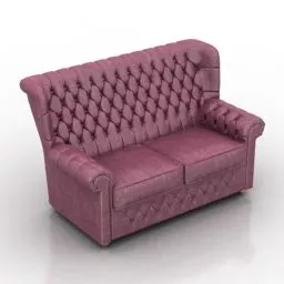 2 Seats Sofa Harrison 3d model