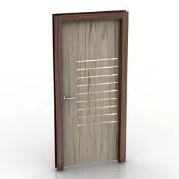Home Room Single Door 3d model