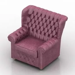 Highback Single Armchair Harrison 3d model