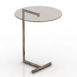 Round Glass Table Spot 3d model