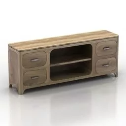 Vintage Television 1990s 3d model